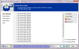 BatchPurifier LITE can remove exif, xmp, iptc, and other hidden data