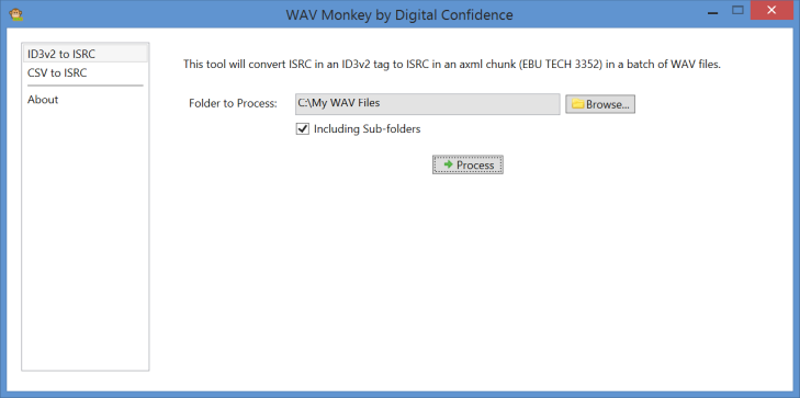 Screenshot of WAV Monkey